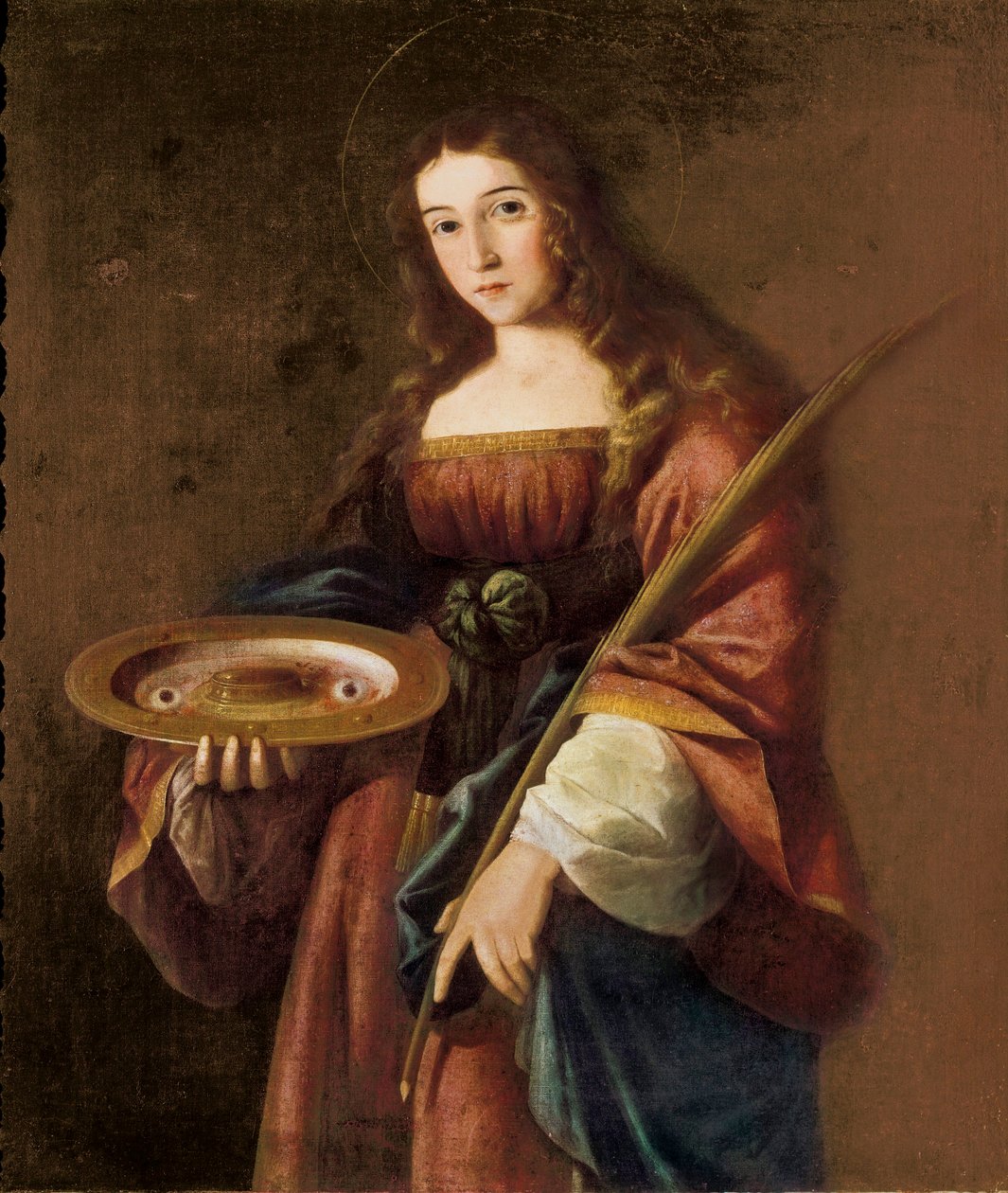 Saint Lucy av Francisco de (circle of) Zurbaran