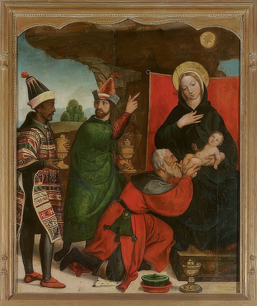 Tilbedelse av magiene av Francisco de Comontes