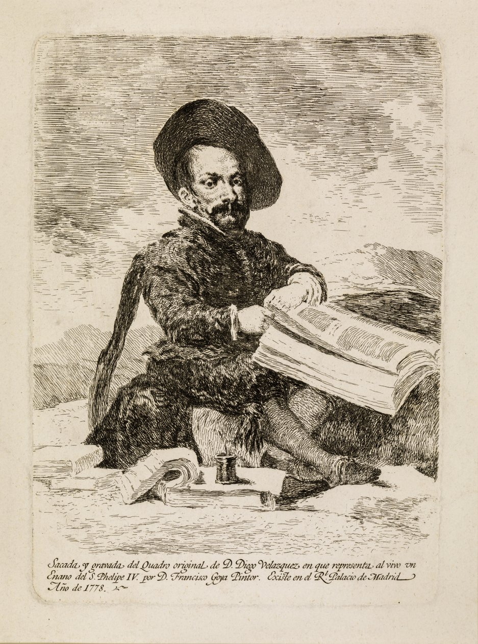 Til dvergen [El Primo] av Francisco de Goya