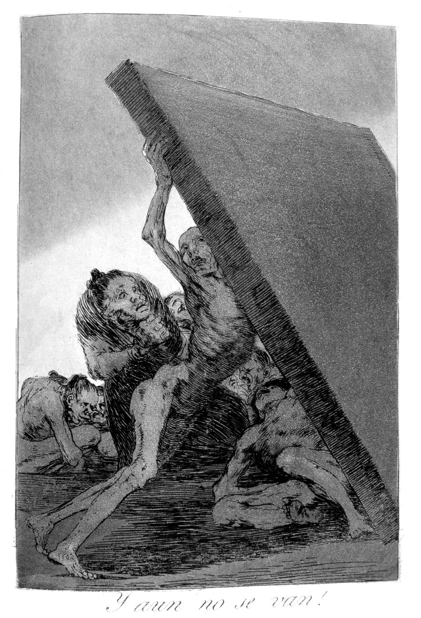 Og fortsatt går de ikke!, 1799 av Francisco de Goya