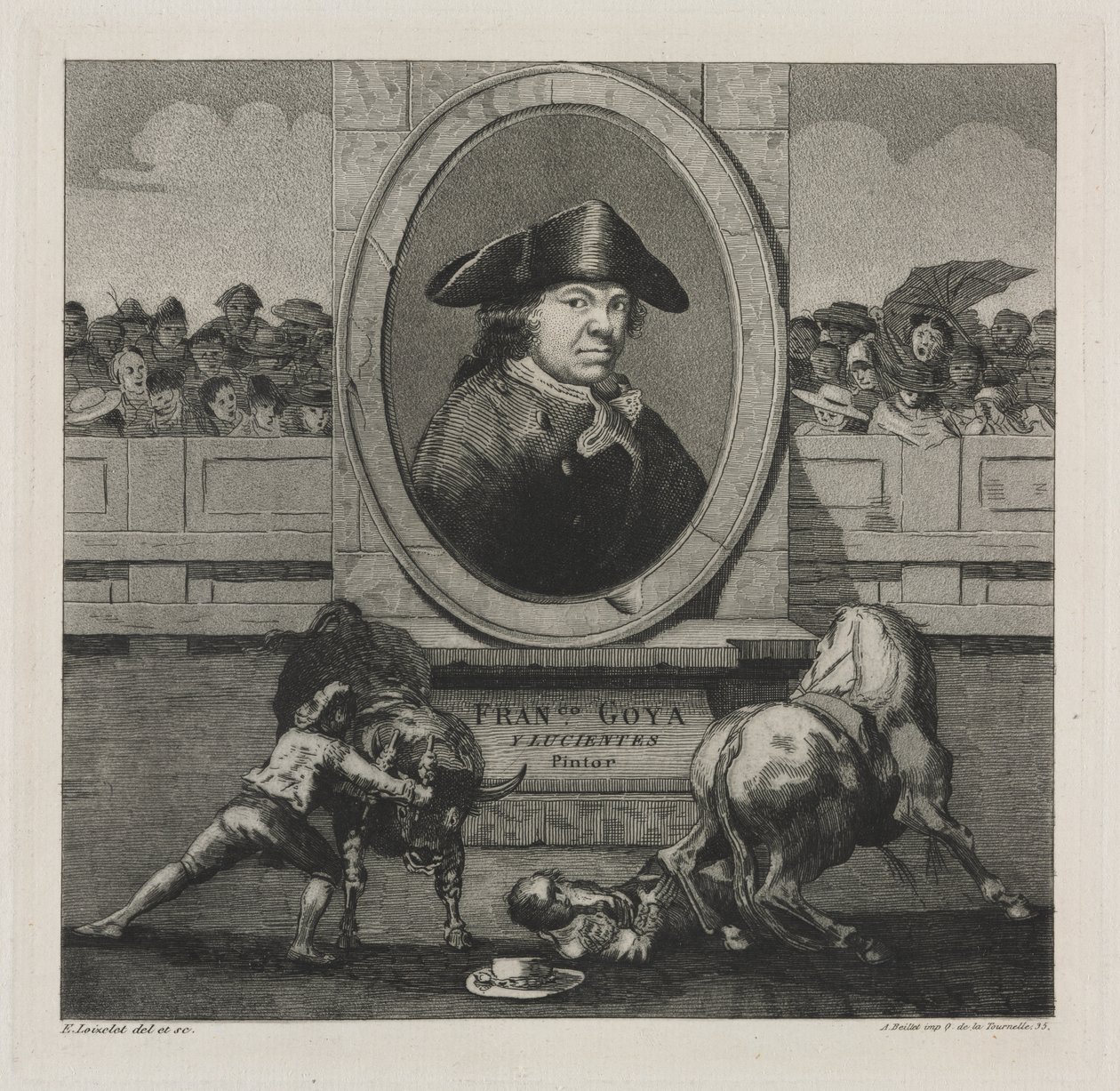 Tyrekamp: Frontispice av Francisco de Goya