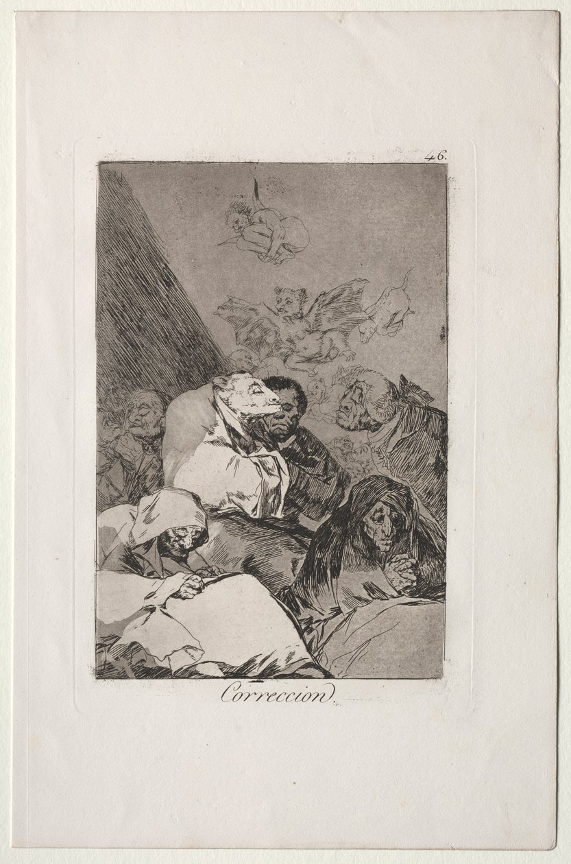 Caprichos: Rettelse av Francisco de Goya