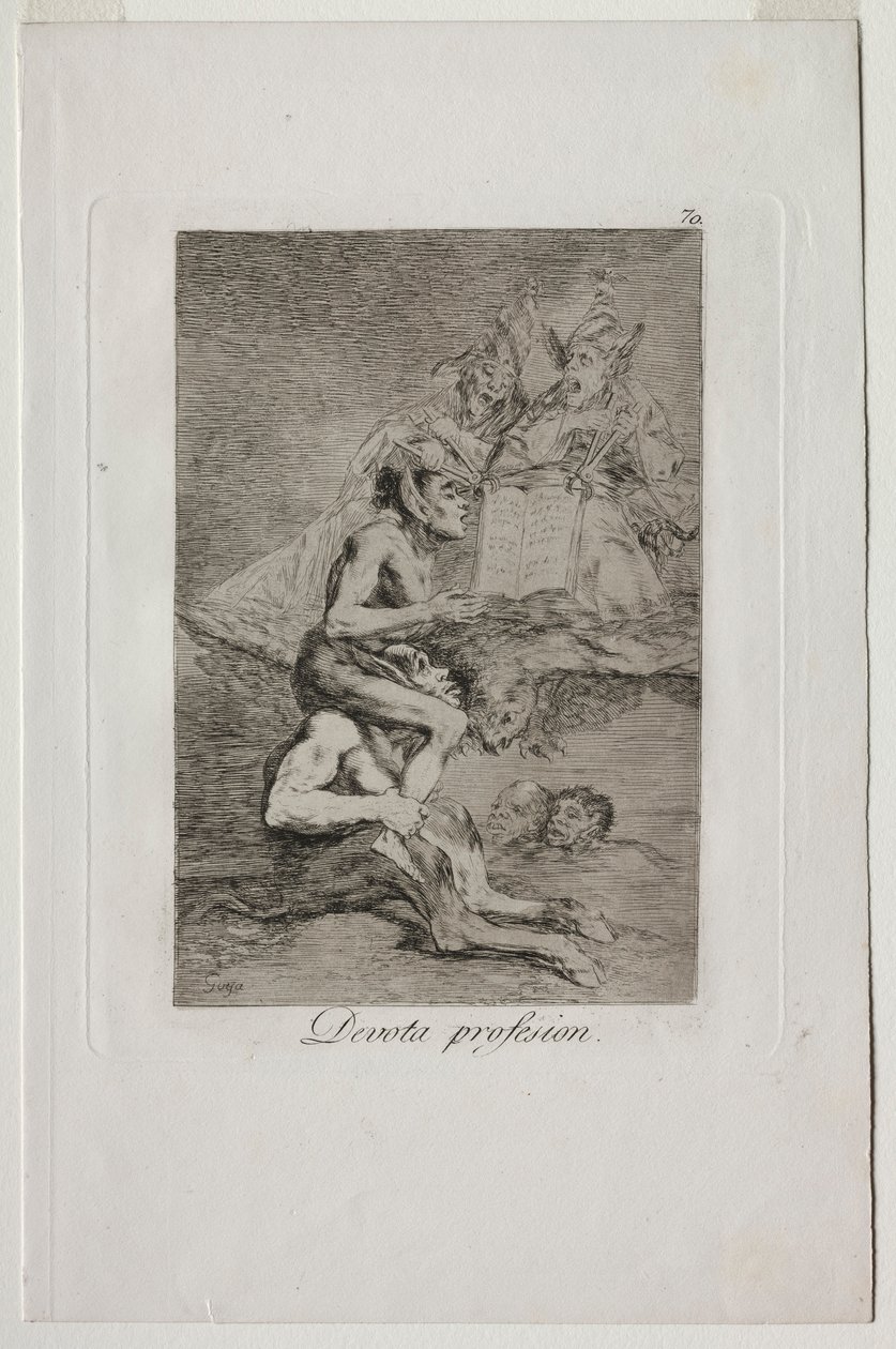 Caprichos: fromt yrke. av Francisco de Goya