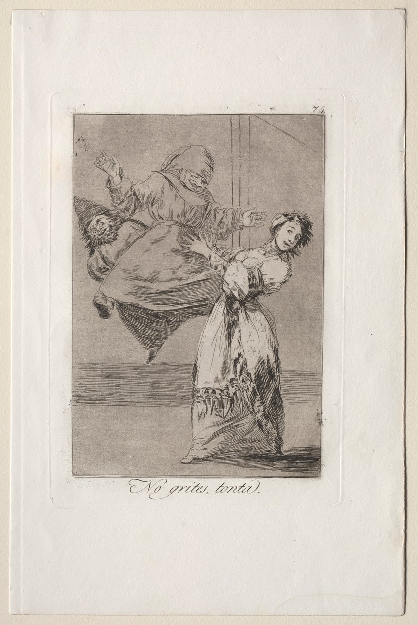 Caprichos: Dont Scream Stupid. av Francisco de Goya
