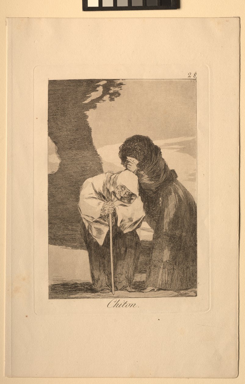 Caprichos: Hysj!. av Francisco de Goya