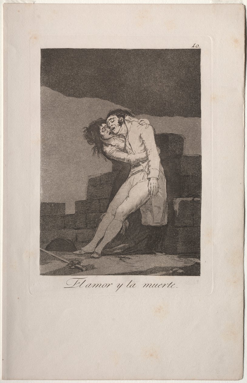 Caprichos: Kjærlighet og død av Francisco de Goya