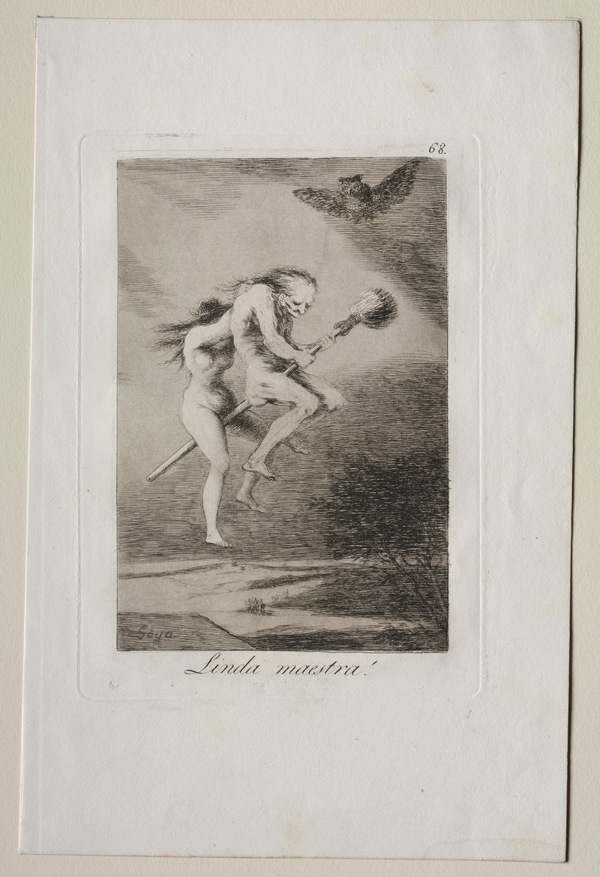 Caprichos: Pen lærer! av Francisco de Goya
