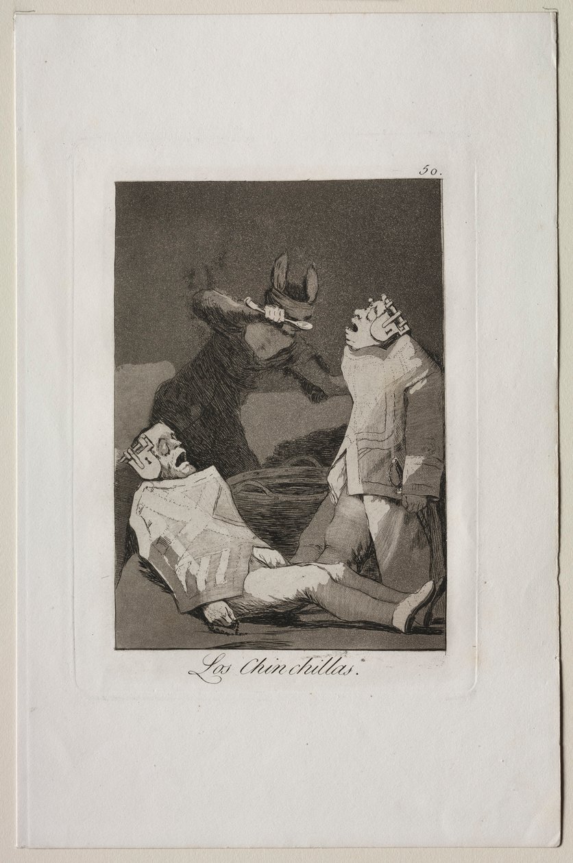 Caprichos: Chinchillaene. av Francisco de Goya