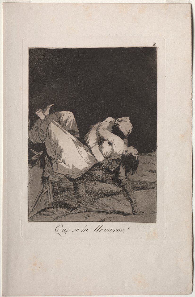 Caprichos: De bar henne av! av Francisco de Goya