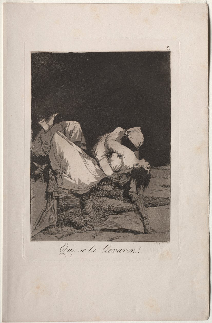 Caprichos: De bar henne av!. av Francisco de Goya