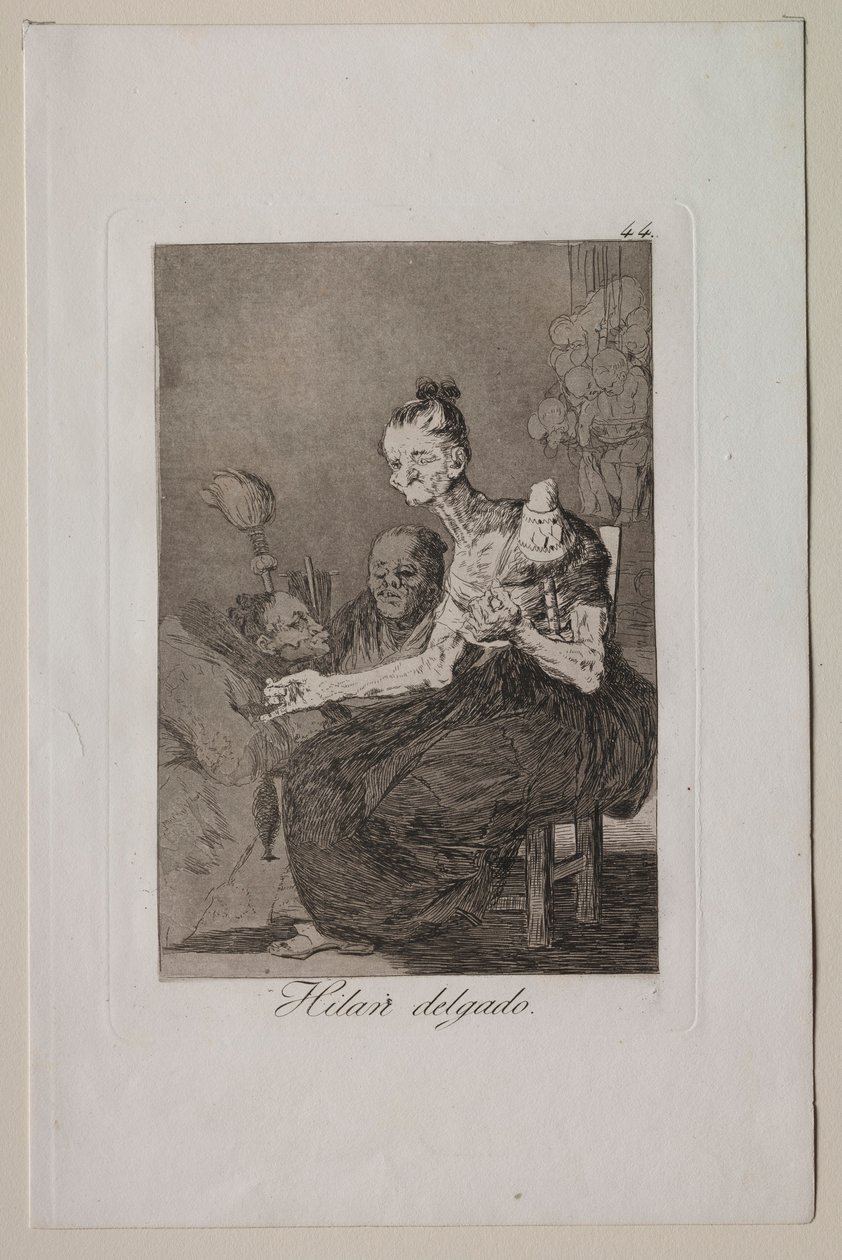 Caprichos: De spinner fint. av Francisco de Goya