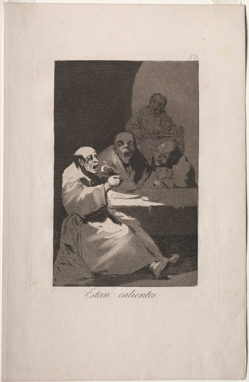 Caprichos: De er varme. av Francisco de Goya