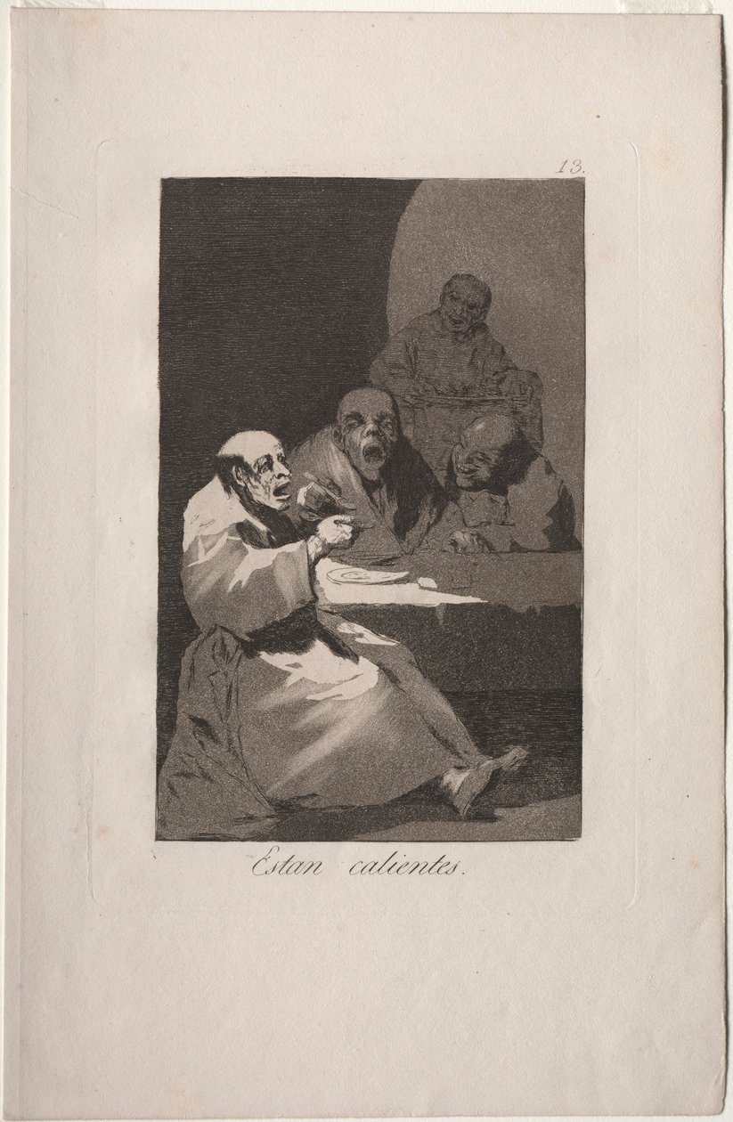Caprichos: De er varme.. av Francisco de Goya