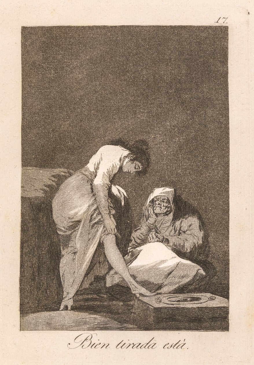 Den sitter! av Francisco de Goya