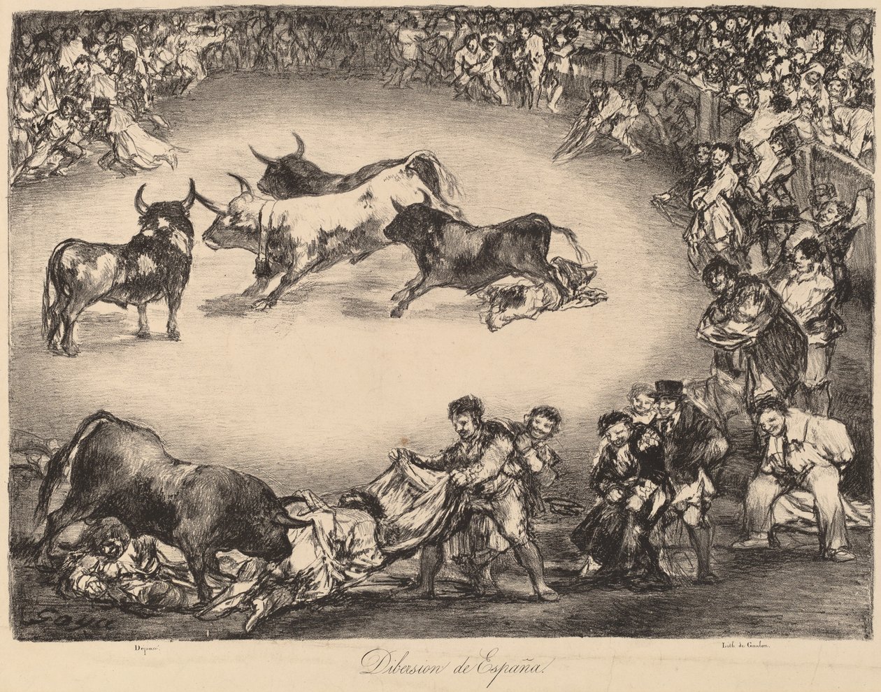 Dibersion de España (spansk underholdning) av Francisco de Goya