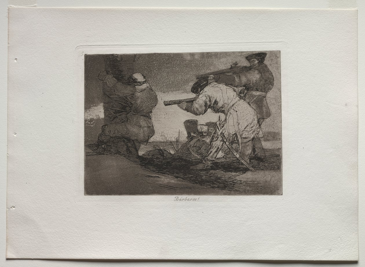 Disasters of War: Barbarians! av Francisco de Goya