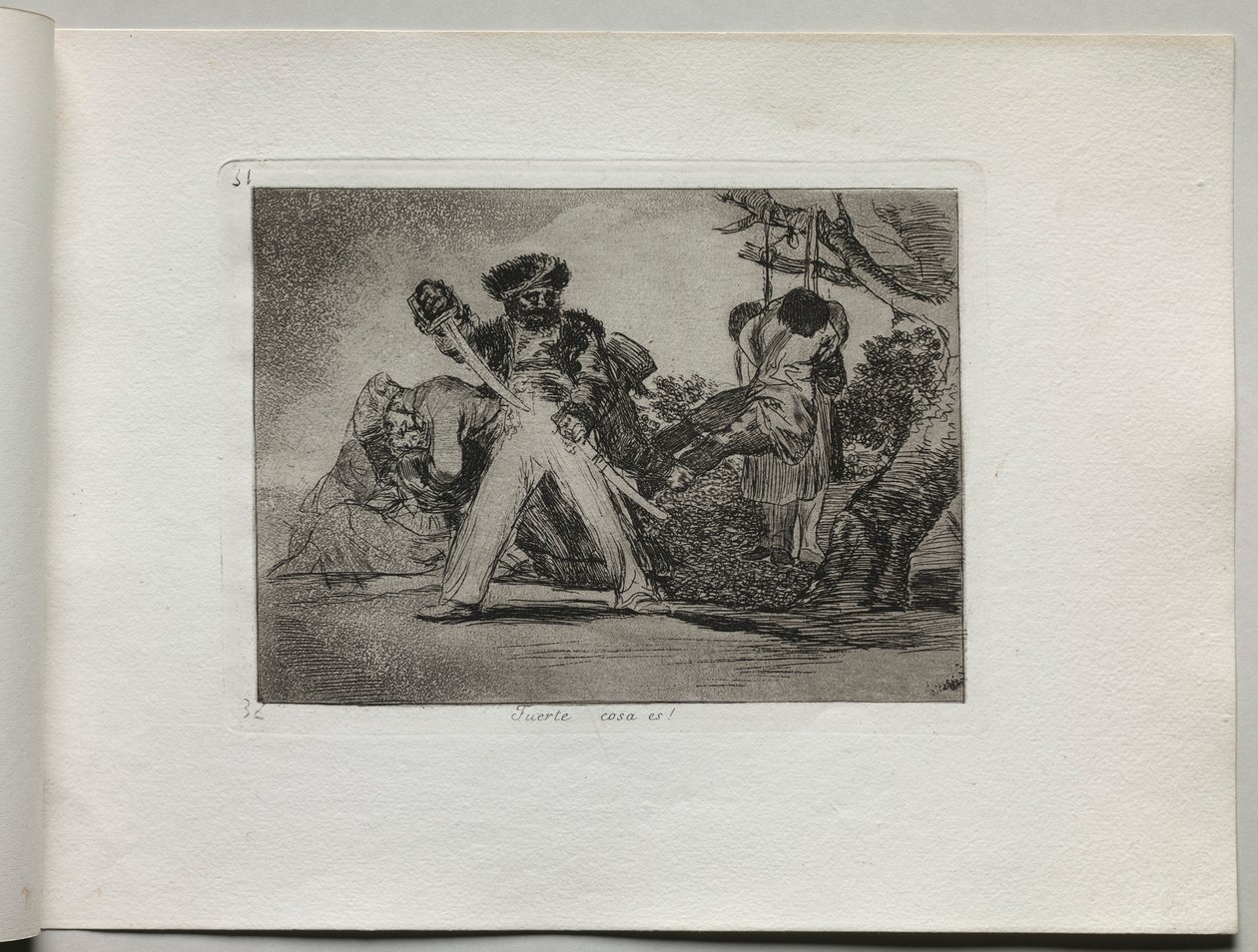 Disasters of War: Thats Tough, 1810-1820. av Francisco de Goya