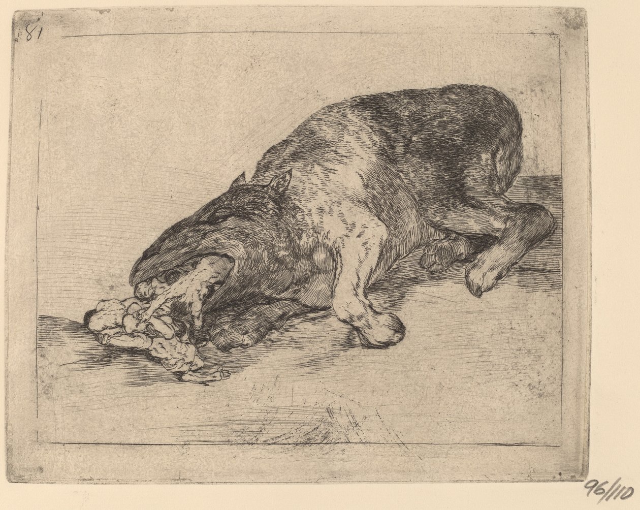 Heftig monster! (Helt monster!) av Francisco de Goya