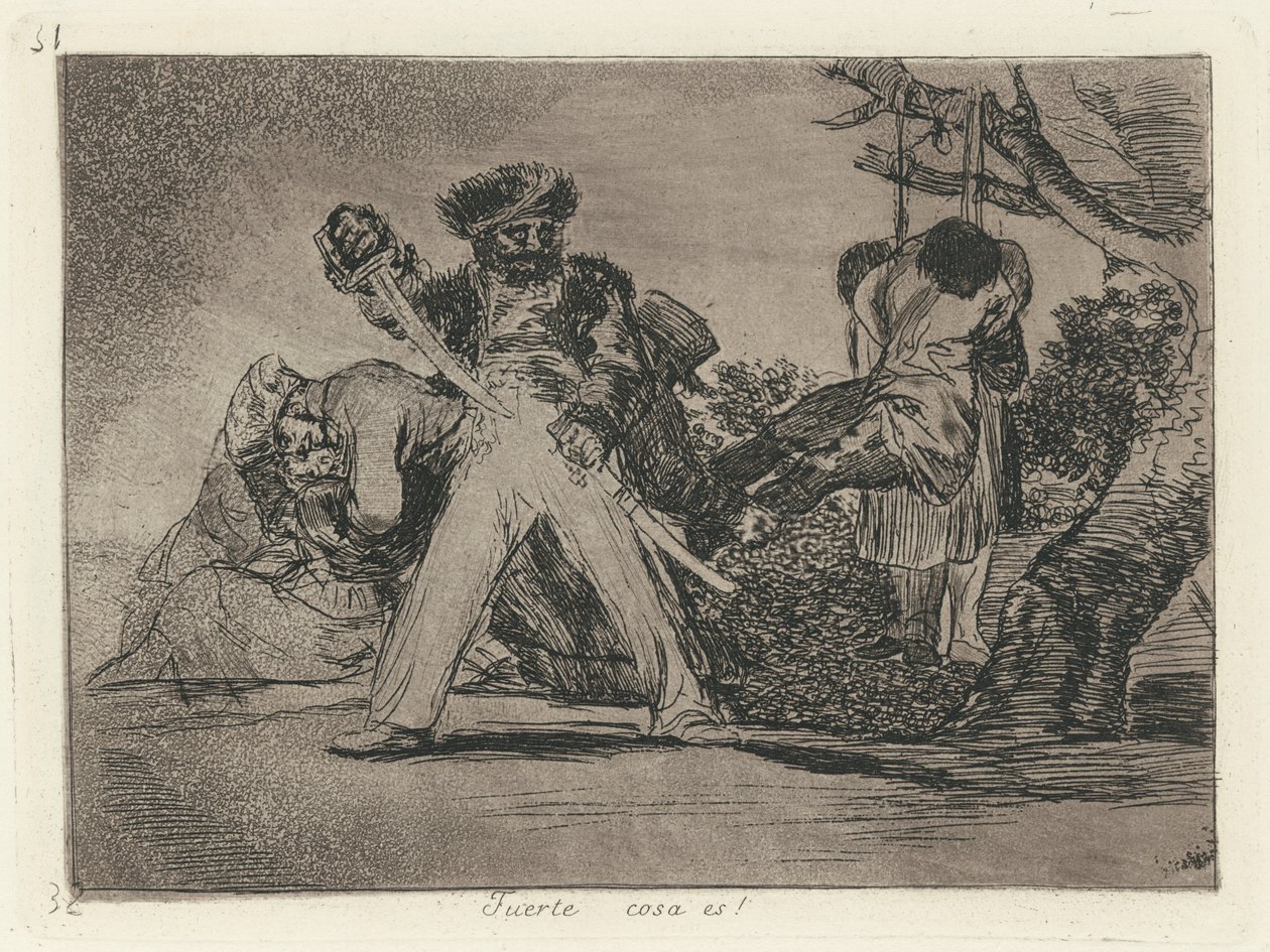 Den sterke tingen er! (Det er tøft!) av Francisco de Goya