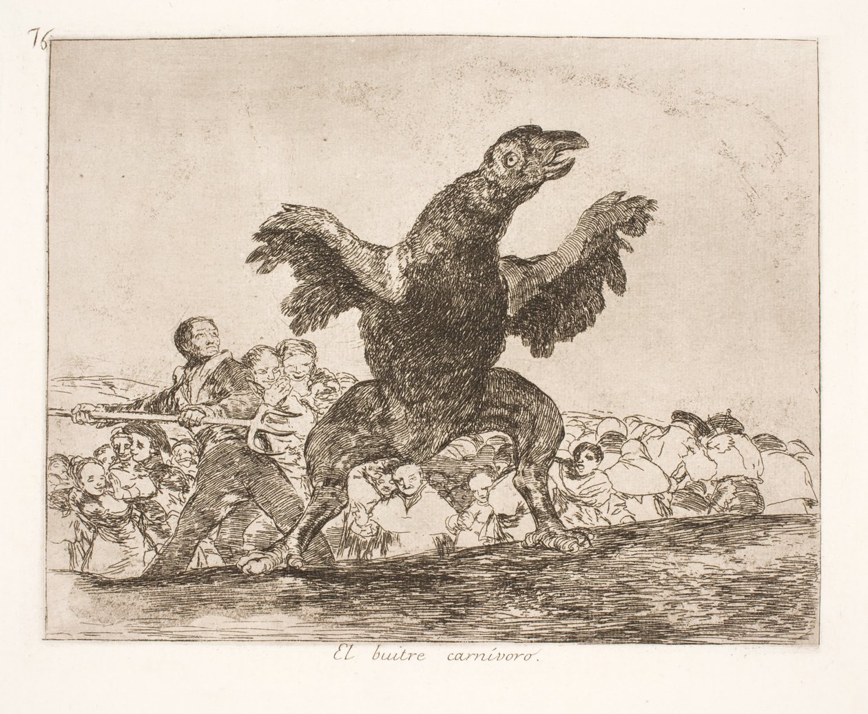 The Vulture (76) av Francisco de Goya