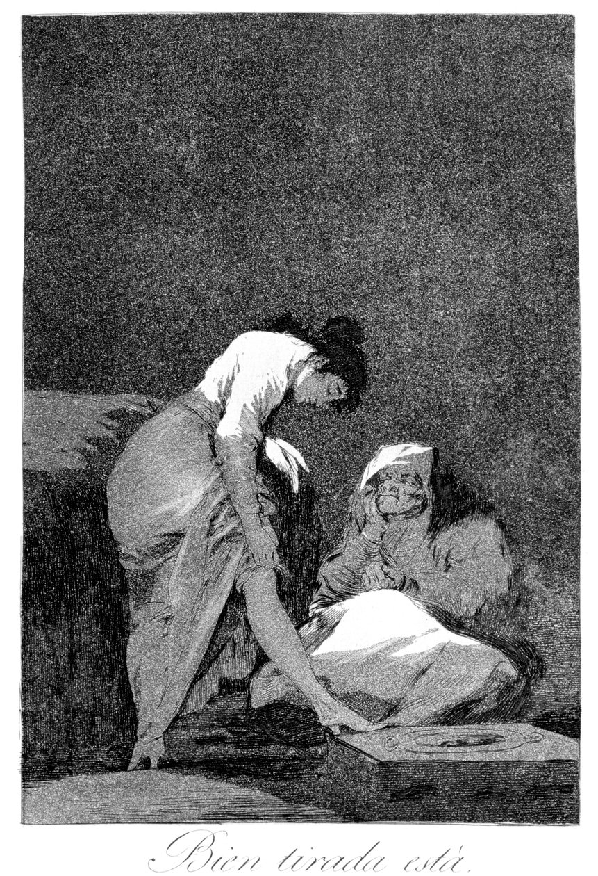 Det er pent strukket, 1799 av Francisco de Goya