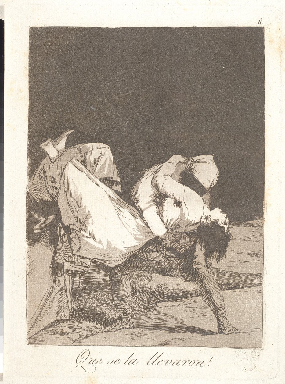 Og de drar henne vekk av Francisco de Goya