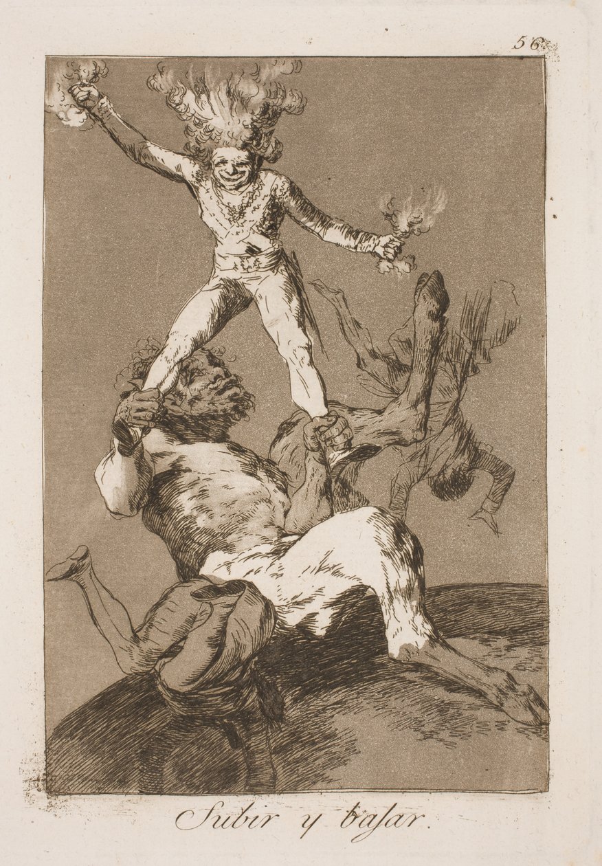 Opp og ned av Francisco de Goya