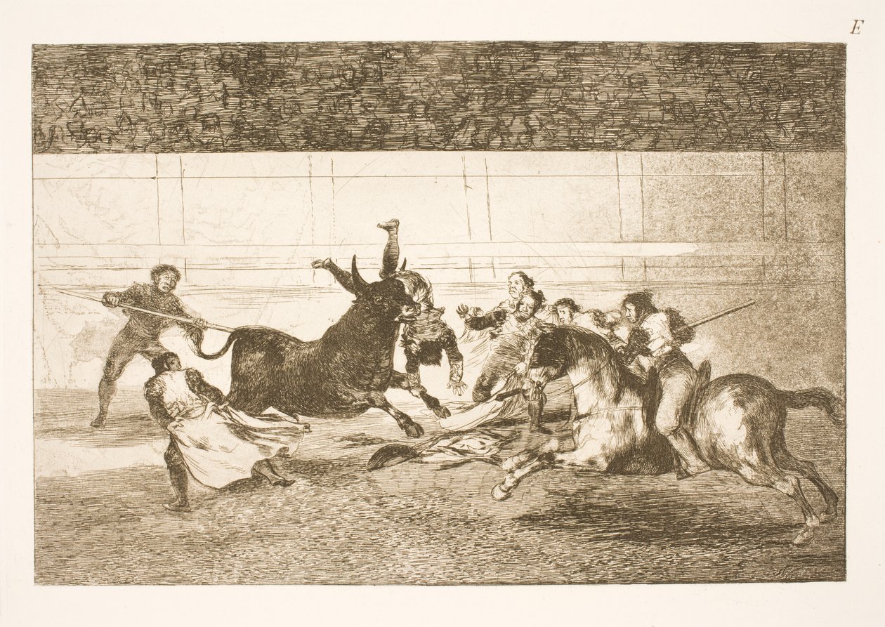 The Death of Pepe Illo (andre komposisjon) av Francisco de Goya