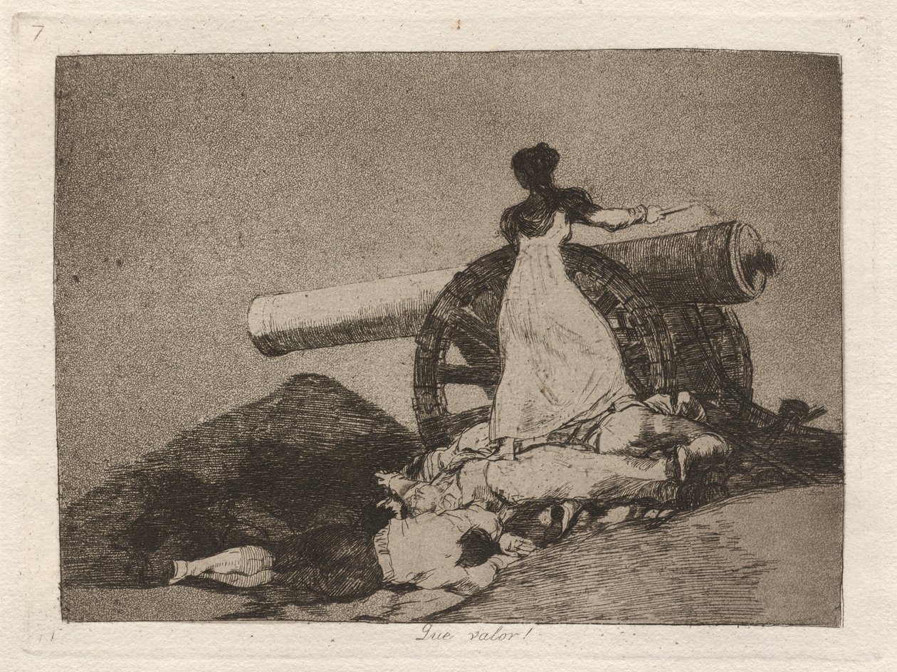 Que valor! (Hvilket mot!) av Francisco de Goya
