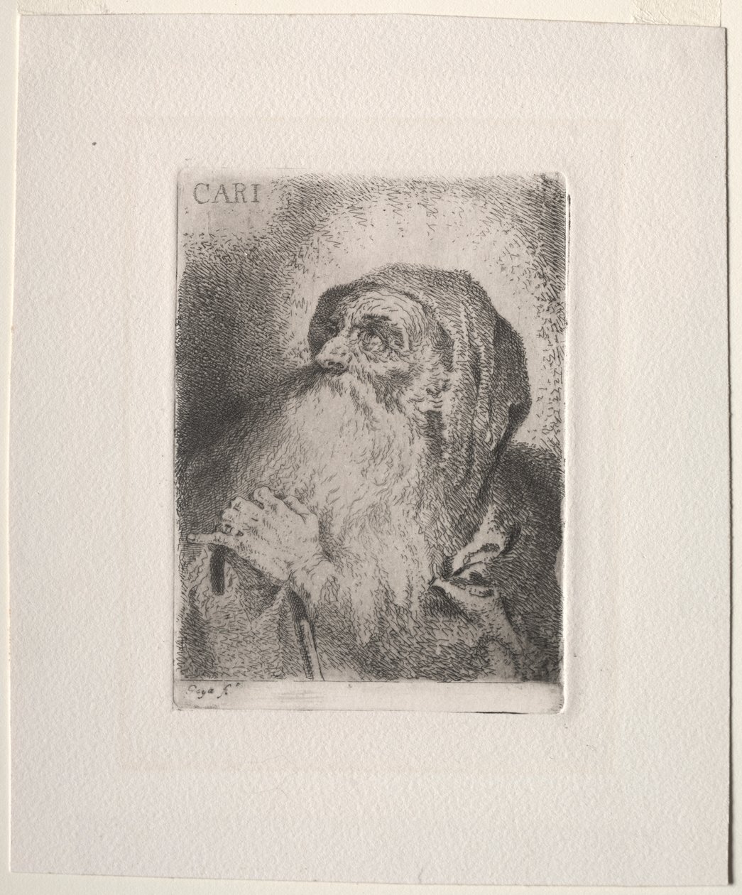 Den hellige Frans av Paula (Caritas) av Francisco de Goya