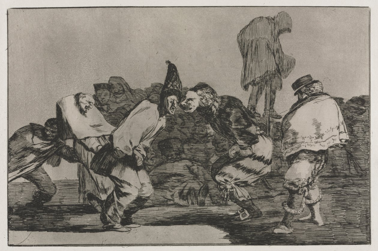 Ordspråkene: Carnival Folly, 1864. av Francisco de Goya