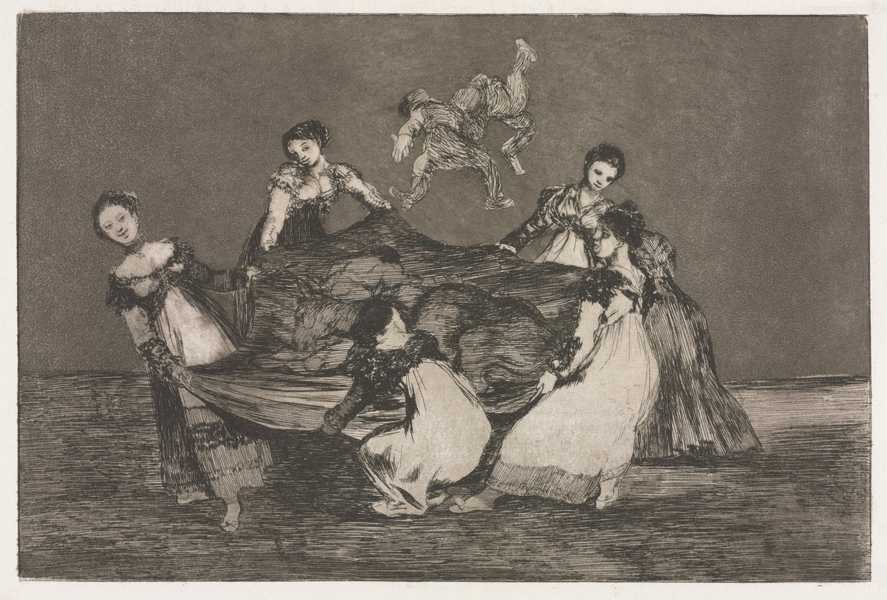 Ordspråkene: Feminin dårskap, 1864. av Francisco de Goya