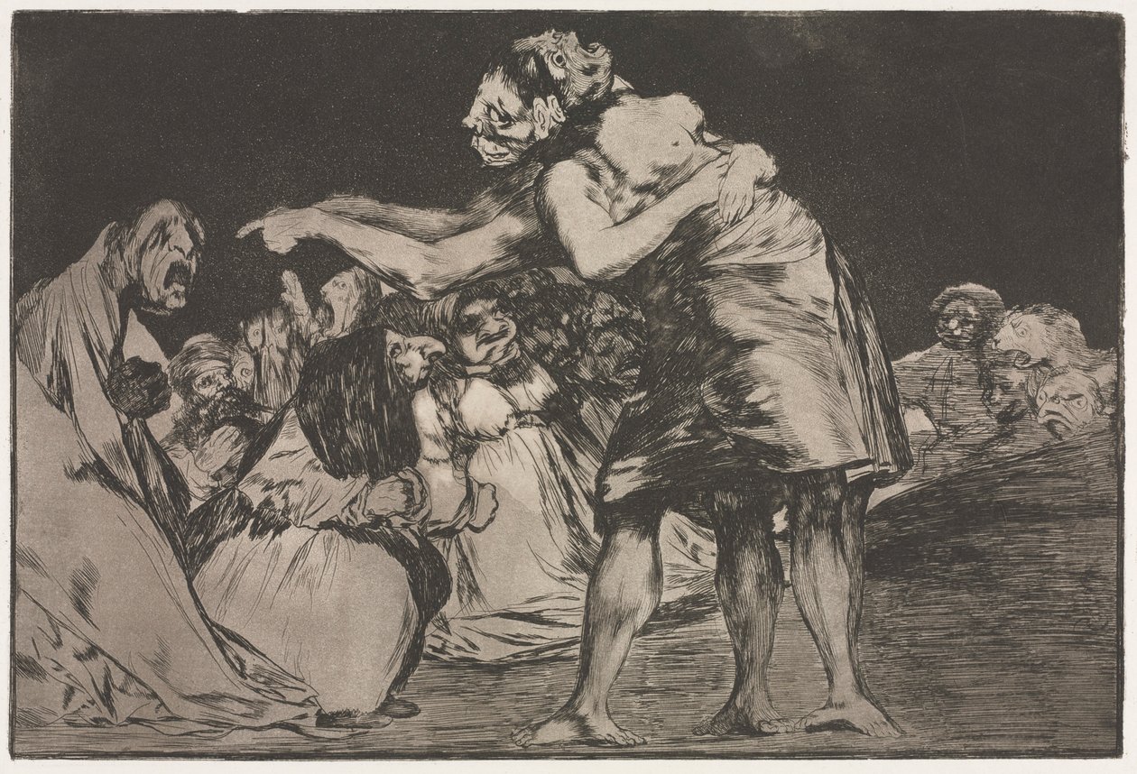 Ordspråkene: Matrimonial Folly, 1864. av Francisco de Goya