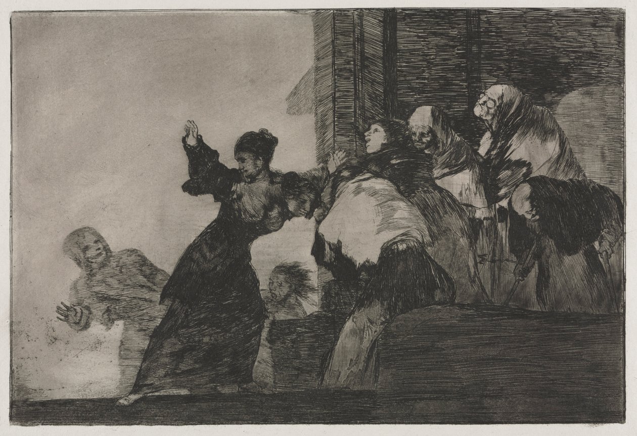 Ordspråkene: Poor Folly, 1864. av Francisco de Goya