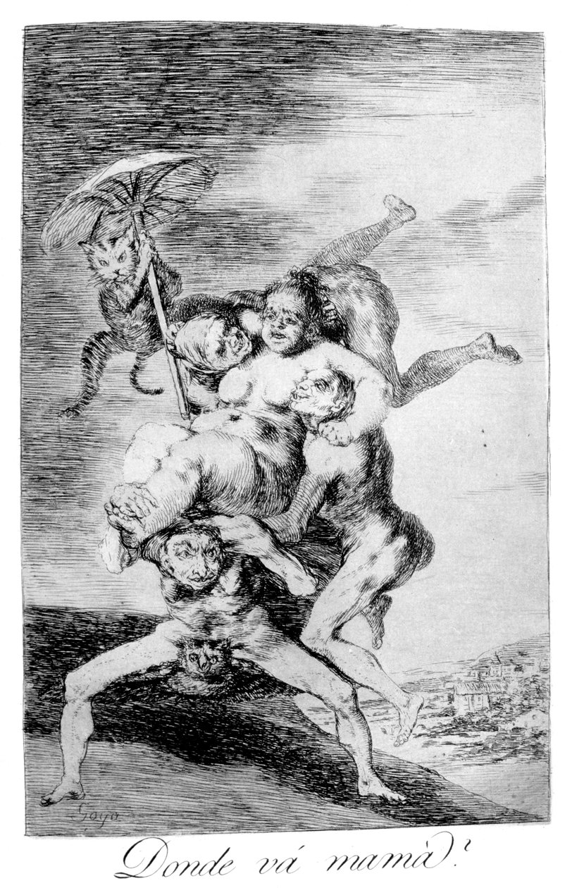 Hvor skal mor, 1799 av Francisco de Goya