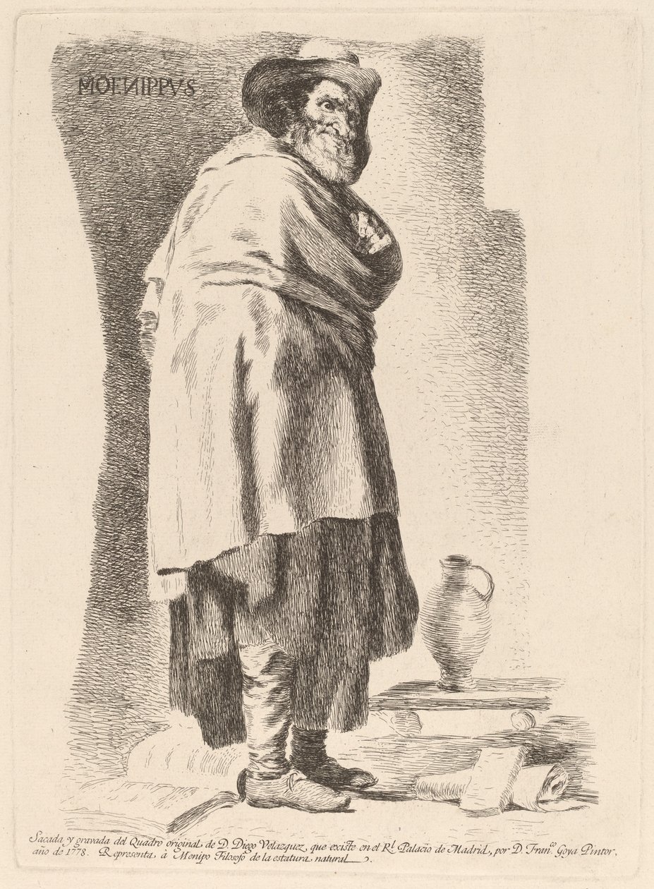 Moenippvs (Moenippus) av Francisco de Goya after Diego Velázquez