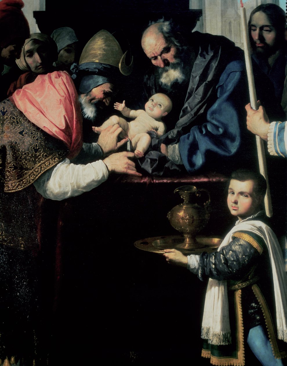 Kristi omskjæring (detalj) av Francisco de Zurbaran