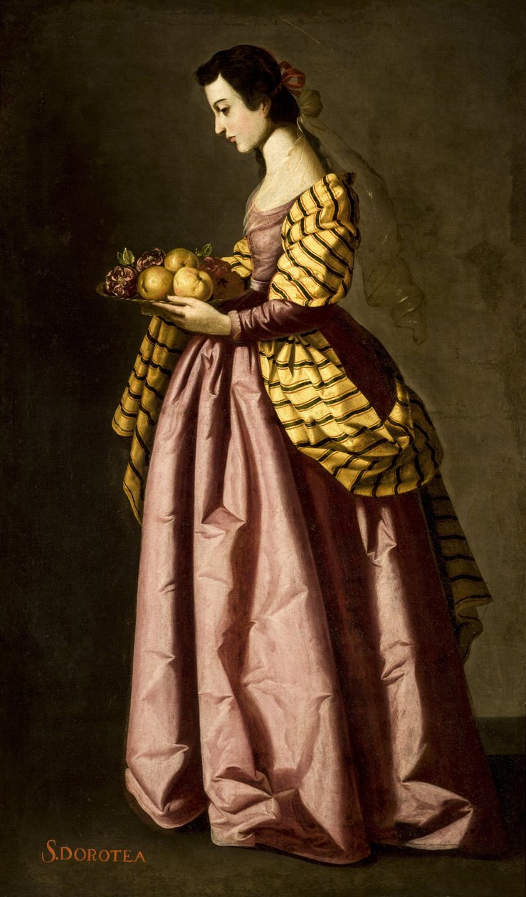 Saint Dorothy, ca. 1640. av Francisco de Zurbaran