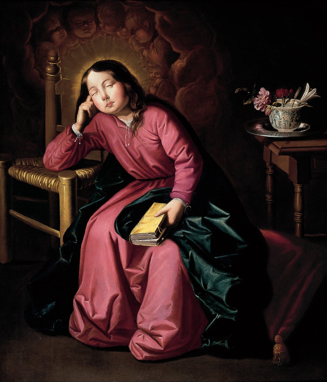 Barnet Jomfru sovnet av Francisco de Zurbaran