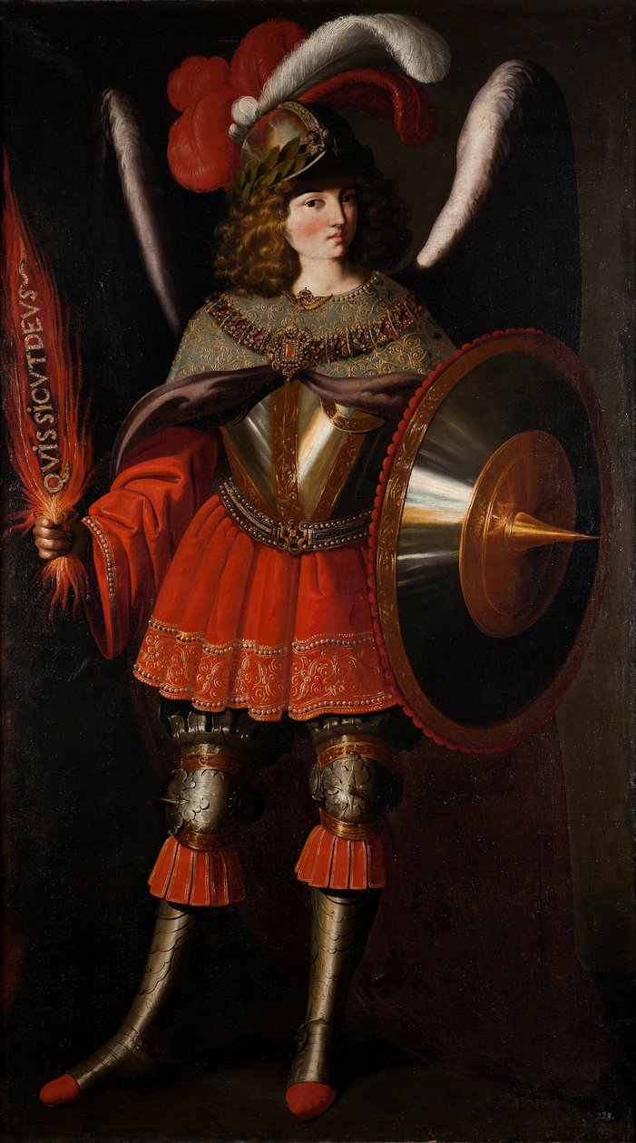 Erkeengelen Michael av Francisco de Zurbarán and Studio