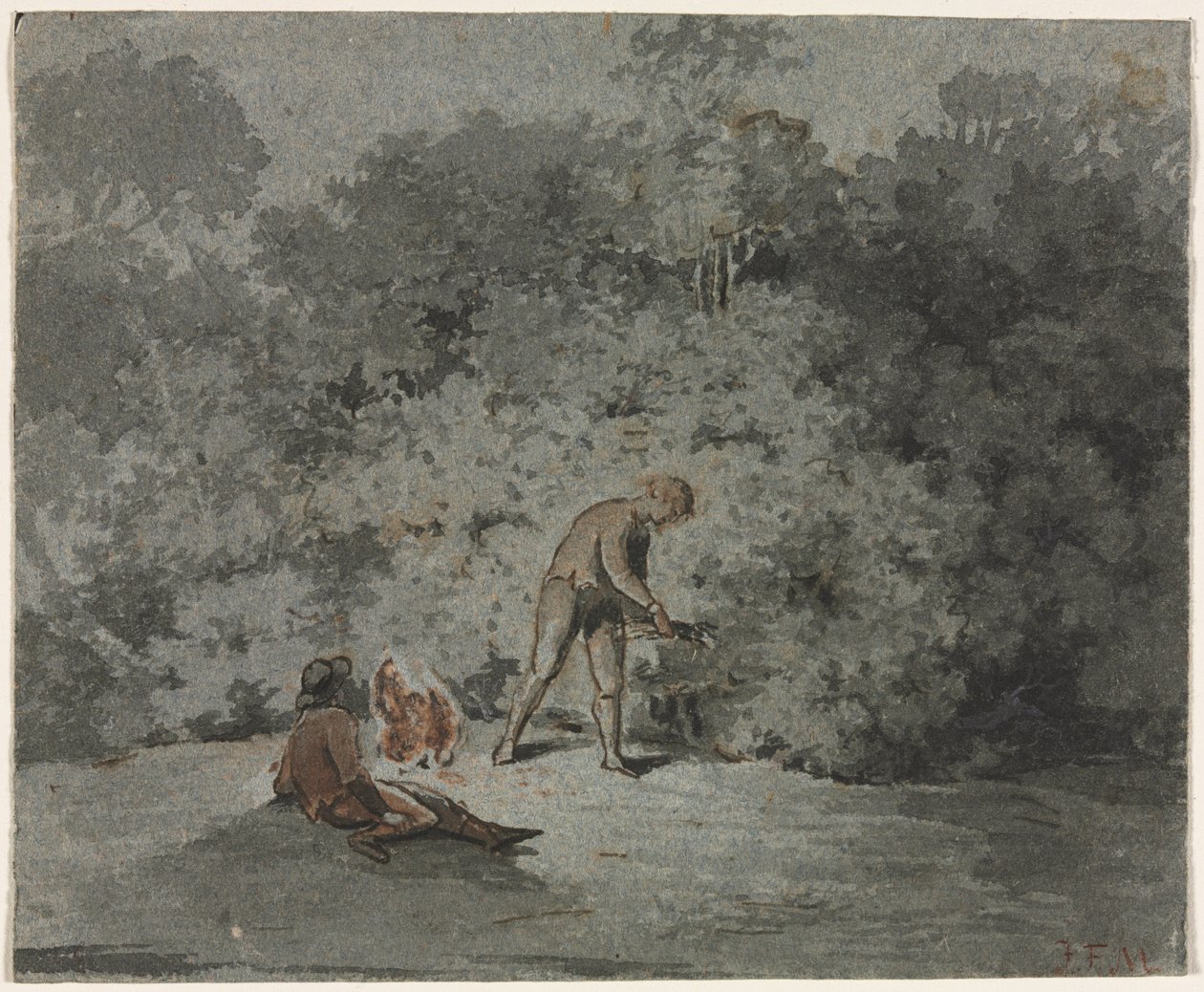 Twig Gatherer, tredje kvartal 1600-tallet. av Francisque Millet