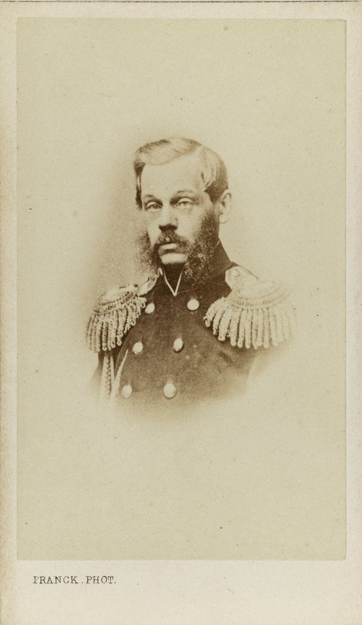 Portrett av grev Dmitry Alekseevich Milyutin 1816-1912. av Franck