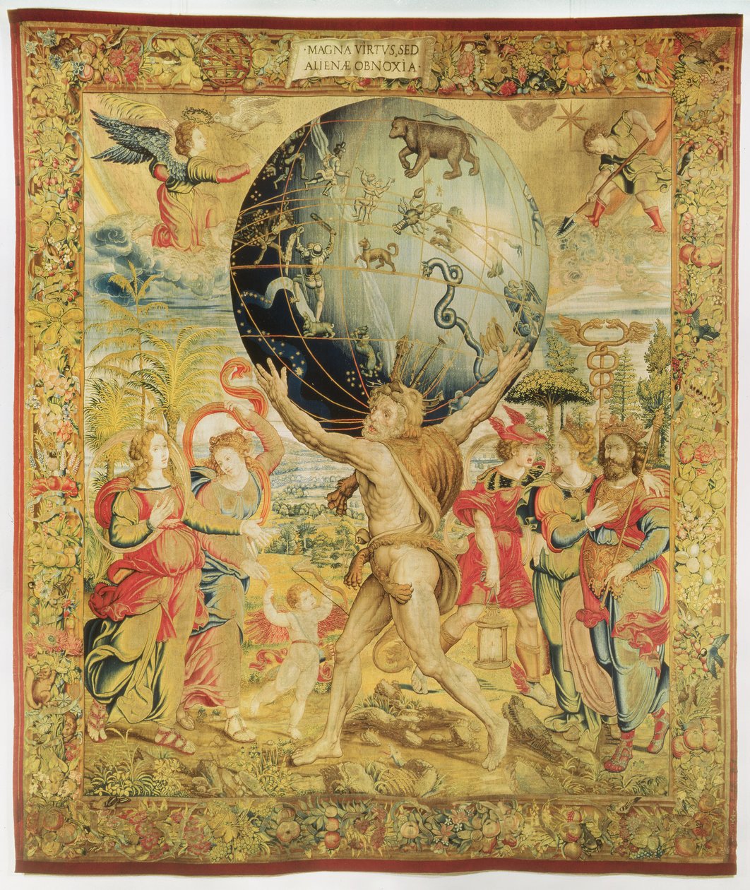 Hercules initierer de olympiske leker, ca. 1450-75 (teppe) av Franco Burgundian