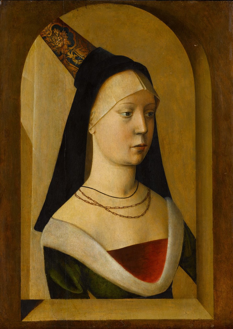 Portrett av en kvinne, ca. 14775-80 av Franco Flemish School