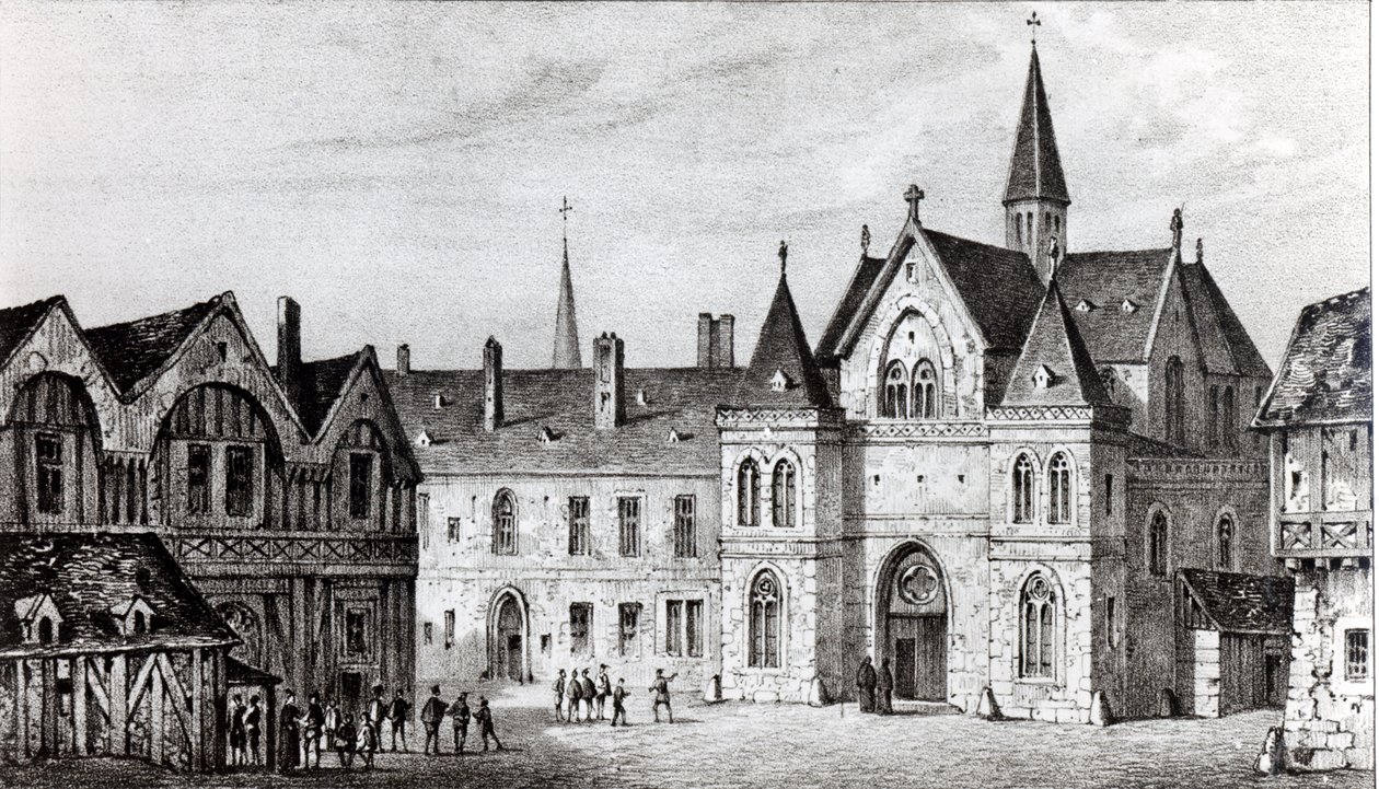Sorbonne i 1550 av Francois Alexandre Pernot