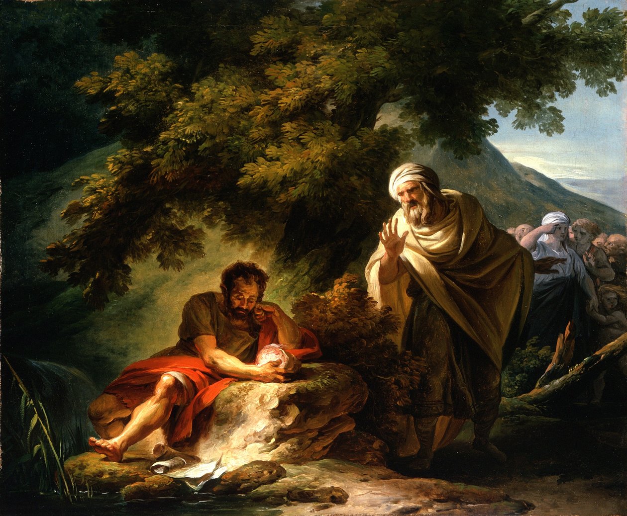 Demokrit blant abderitanerne, ca. 1790 av François André Vincent