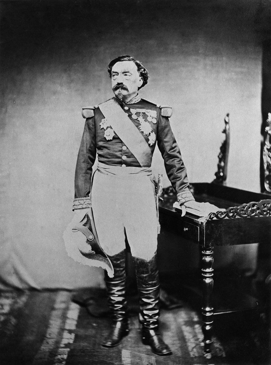 Portrett av Elie Frederic Forey (1804-72) Marshall of France av Francois Aubert