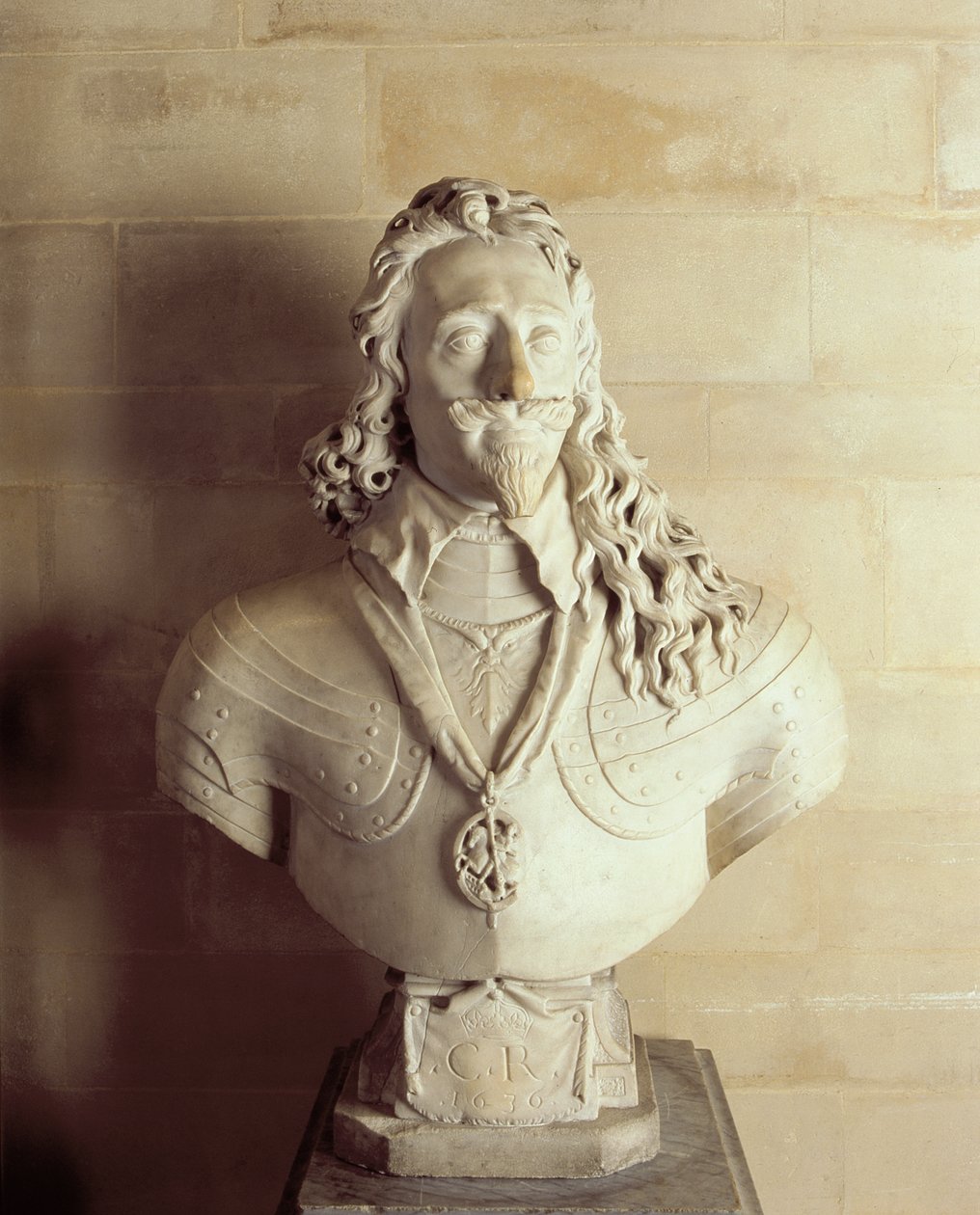 Byste av Charles I, 1636 (marmor) av Francois Dieussart