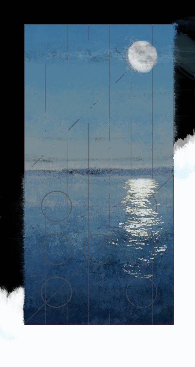 Genesis Day 2: Waters, 2014, digitalt maleri av Francois Domain