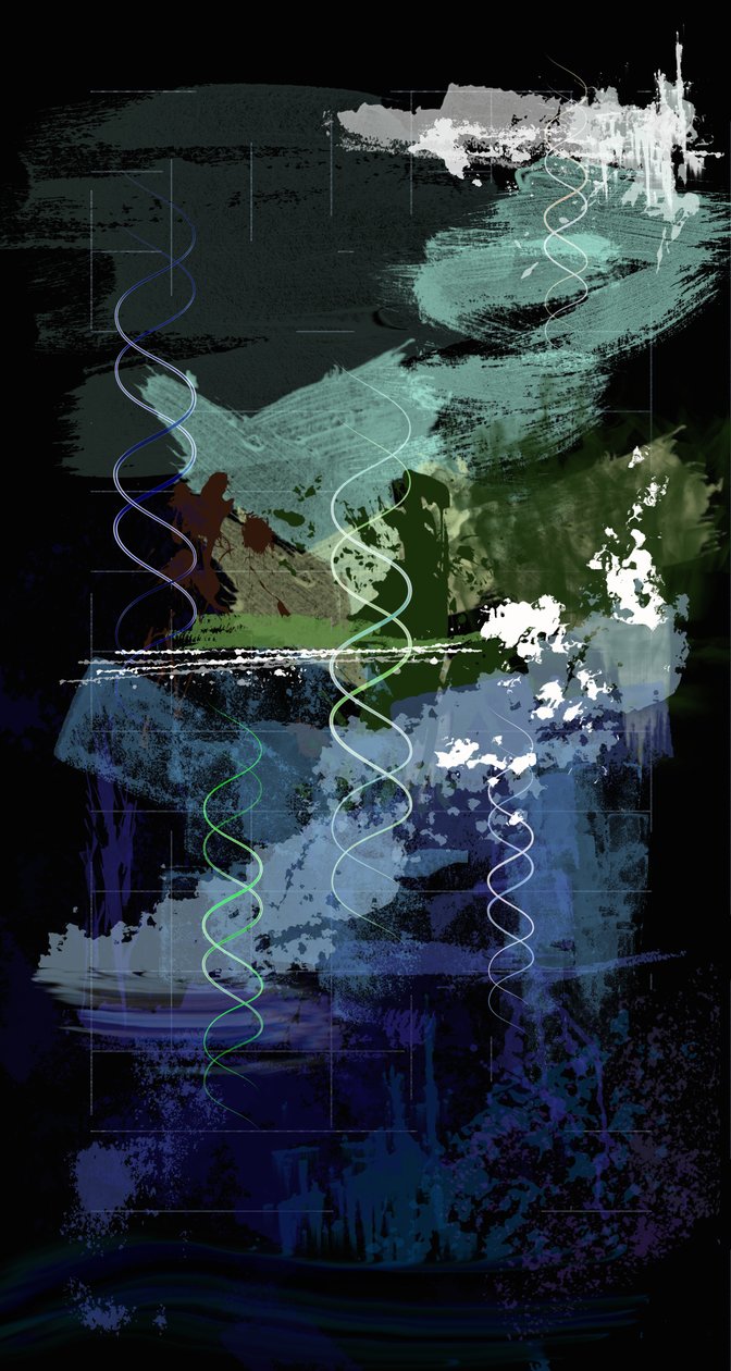 Genesis Day 5: Creatures (digitalt maleri) av Francois Domain